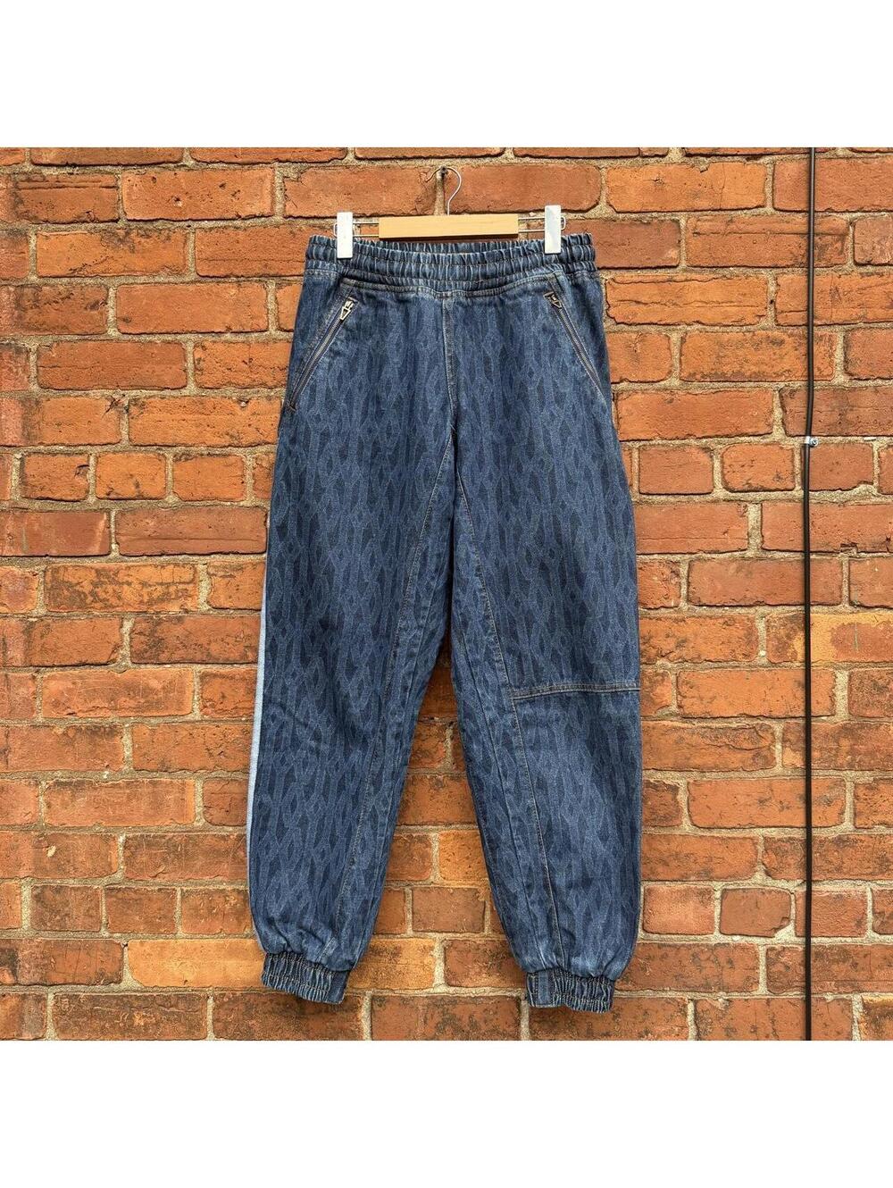 adidas ivy park monogram denim track pants 2021 S